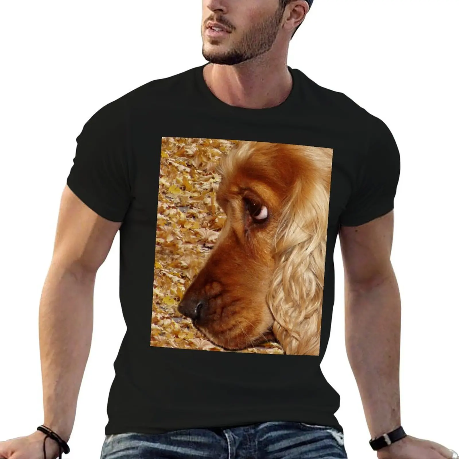 

Dog English Cocker Spaniel T-Shirt men t shirt cotton 100% t shirts designer T-Shirt