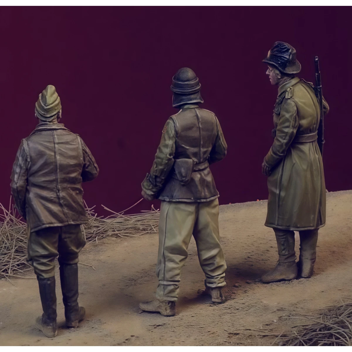 مجموعة نماذج غير مطلية من الراتنج 1/72، موضوع عسكري، الجيش الملكي المجر من الحرب العالمية الثانية غير مجمعة وغير مطلية GK، 1497R