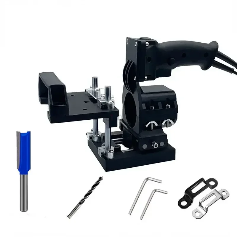 

Professional Woodworking Slotting Machine Portable 2 in 1 Small Slotted Frame Mold Slotting Bracket Cabinet Hole Fixing Fixture