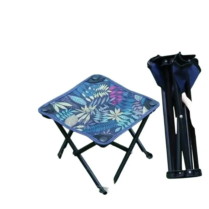 Tragbarer Klappbarer Campinghocker mit Robustem Stahlrahmen und Strapazierfähigem Oxford-Sitz für Freizeit, Strand, Wandern, Angeln, Picknick – Detail 11