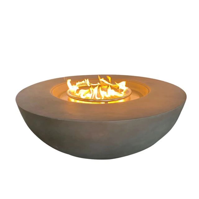 Concrete Propane Gas Fire Pit Table