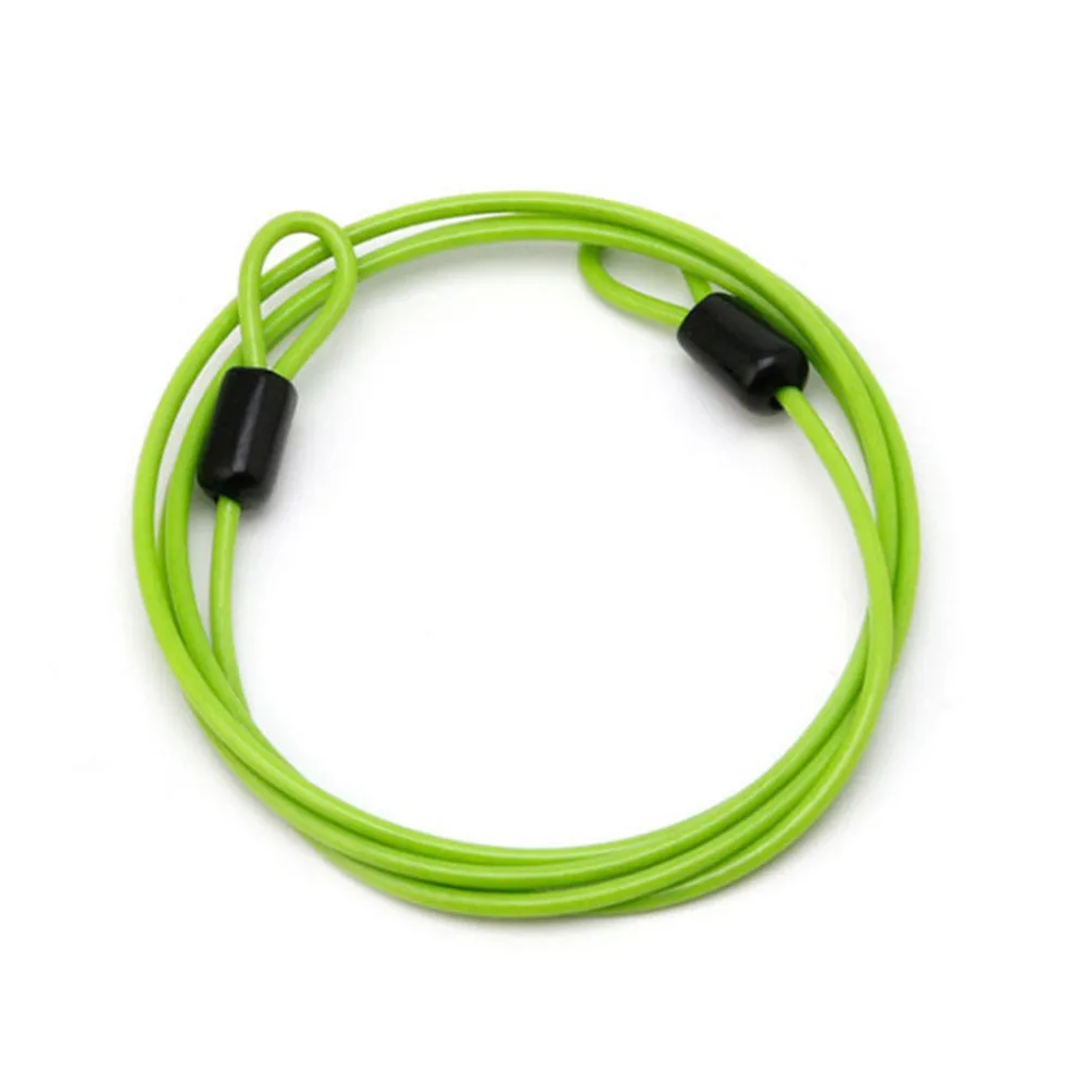 

1Pcs Steel Rope Lock Sturdy Lightweight Bike Security Cable Anti-Lost Double Head Design for Outdoor Travel Suitcase Motorcycle