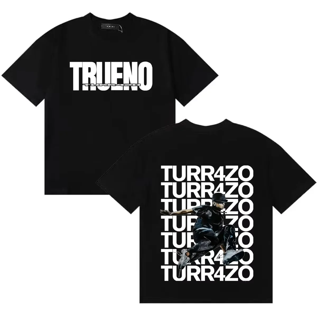Rapper Trueno 2026 TURR4ZO Bedrucktes Merch-T-Shirt aus Baumwolle, Unisex für Männer und Frauen, Y2k Hip Hop Beliebtes T-Shirt, Streetwear – Detail 2