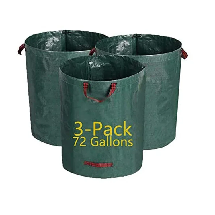 Low Price Reusable Heavy Duty Extremely Durable Waste Lawn Pool Yard Leaf Bag Collapsible Garden Waste Bags Factory