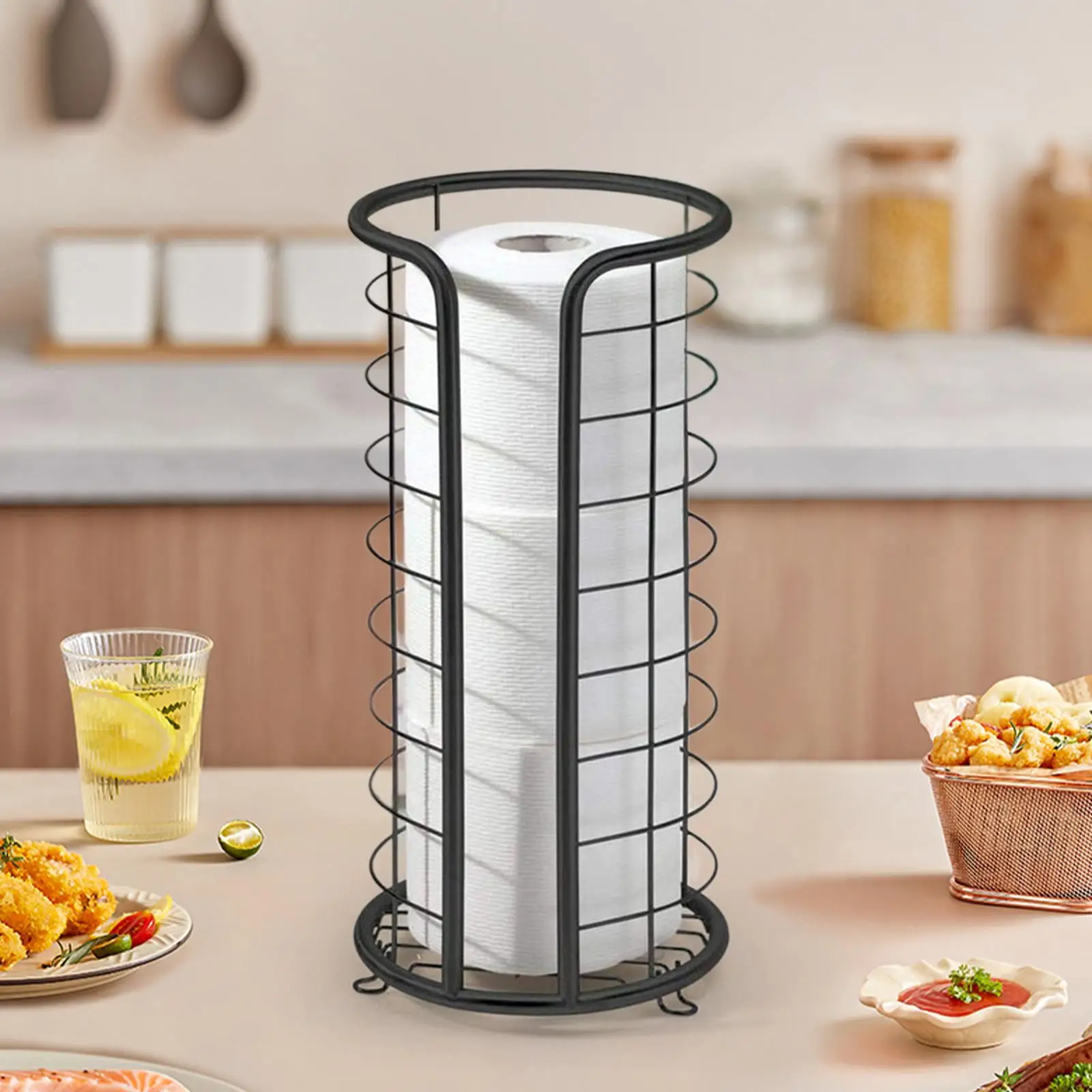 

Toilet Paper Holder Stand Decor Multifunctional Storage Shelf for Apartments