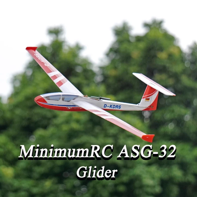 MinimumRC ASG-32 3CH Glider Multi Protocol Remote Control Model Fixed Wing Image True Assembly Model