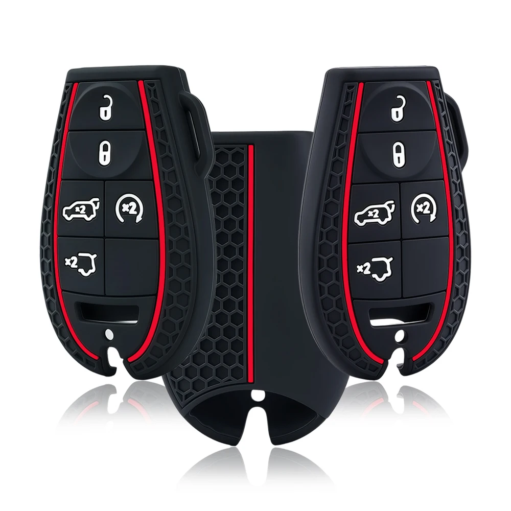 New Silicone Car Key Case Cover Shell For Chrysler 300C For Jeep Commende For Dodge Durango Ram Grand Caravan Cherokee