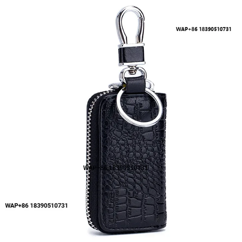 

High Quality Keychain Car Key Case Genuine Leather Car Key Wallet Smart Control Car Key Bag