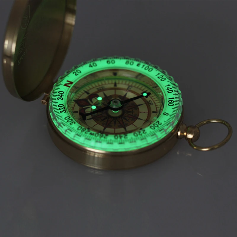 For Outdoor Camping Navigation Portable Magnetic Pointing Guide Handheld Compass Pocket Watch