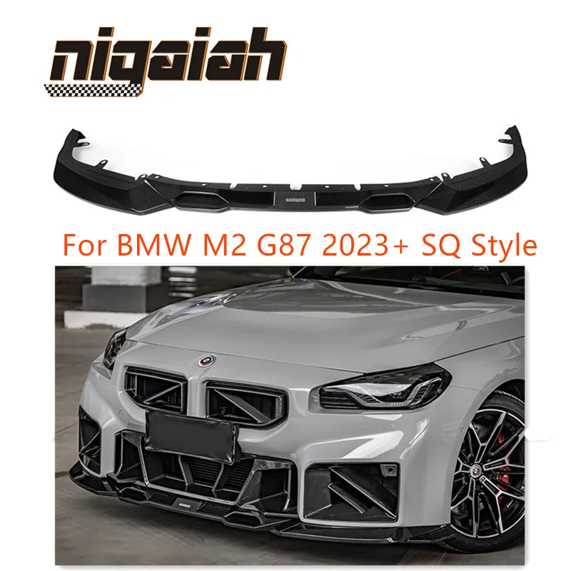 

SQ Style Carbon Fiber Bumper Front Lip Splitter For BMW M2 G87 2023+ Retrofit accessories