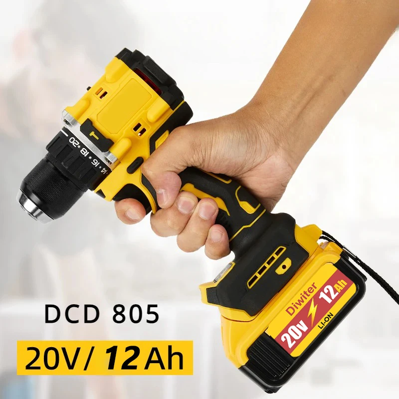 

Для DeWalt DCD805 20 В бесщеточный торцевой ключ, компактная дрель или инструменты, ударный гайковерт с аккумулятором, электроинструмент
