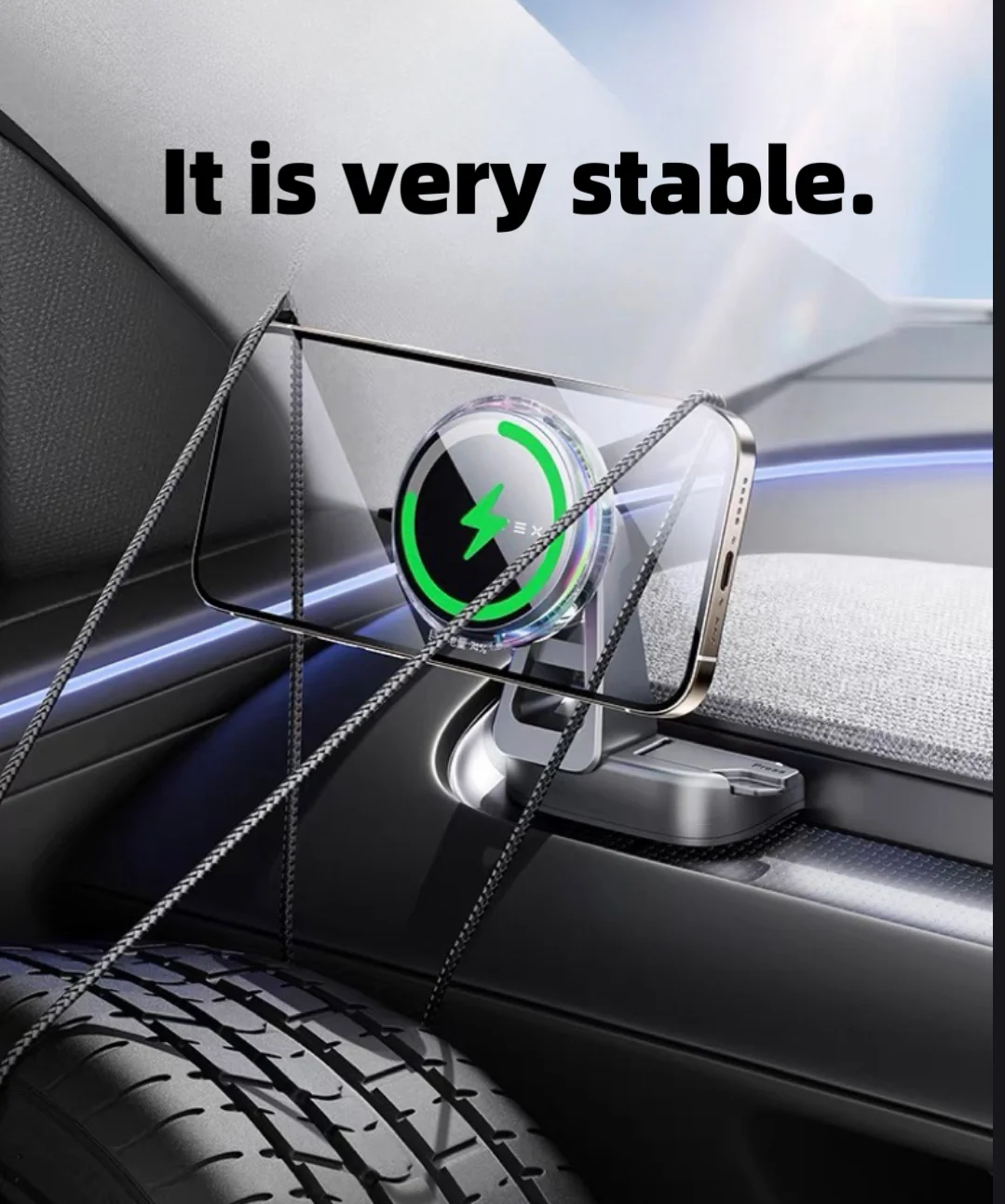 قابل للتعديل حامل هاتف السيارة المغناطيسي جبل ل تسلا نموذج 3 نموذج Y هايلاند 2023-2025 إطار دعم هاتف السيارة الملحقات #6
