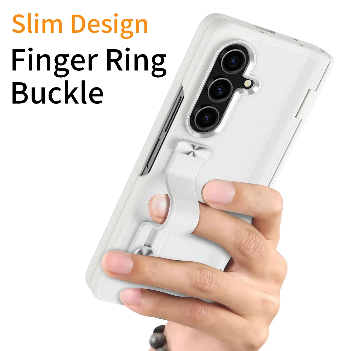 Suitable for  Galaxy Z Fold 8 Ultra wristband hinge leather protective case, suitable for Samsung Z Fold 7 6 5 4 3 phone case