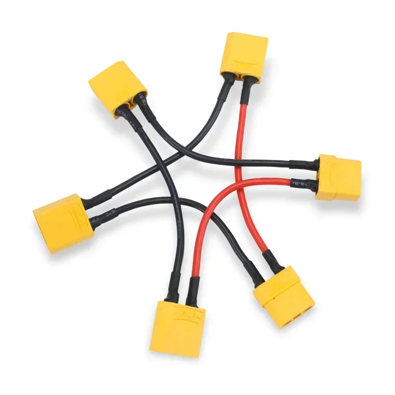 دائم Type1Pcs XT90 موصل قابس ذكر/أنثى 14AWG 10 سنتيمتر سلك السيليكون محول البطارية Y شكل Rc هليكوبتر كابل التوصيل #3