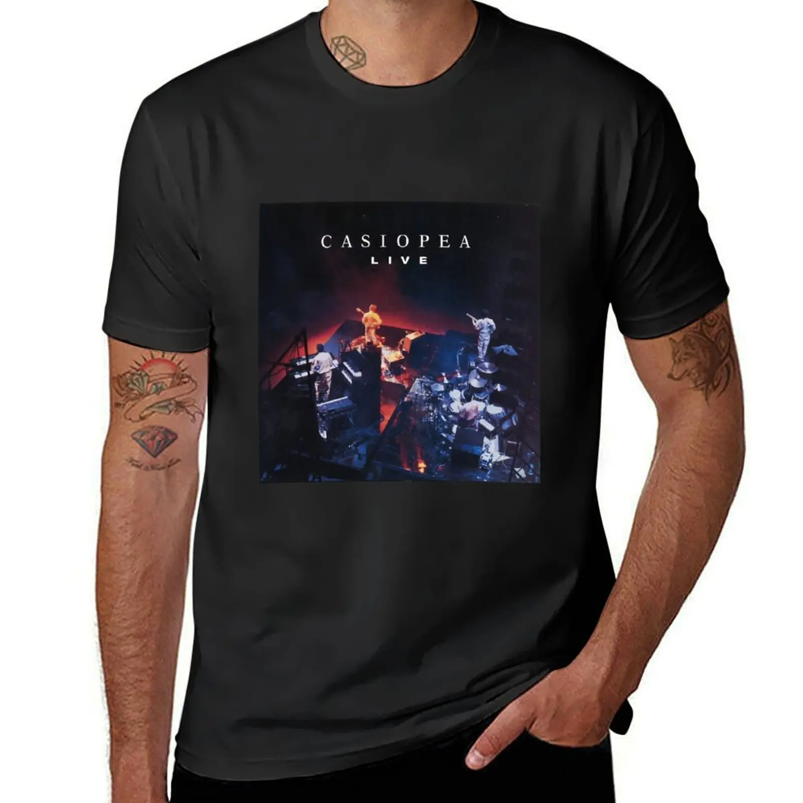 casiopea live 1985 album cover T-Shirt Blouse kawaii clothes men workout shirt