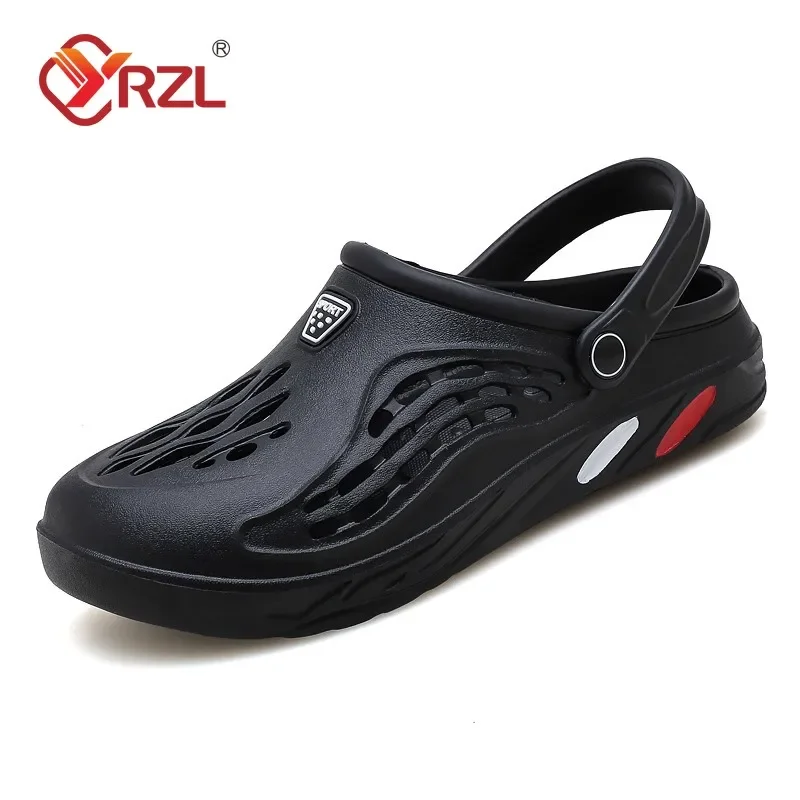 YRZL Sandali unisex morbidi antiscivolo resistenti all'usura Sandali casual da uomo Comodi scarpe da spiaggia di alta qualità Pantofole da esterno da uomo