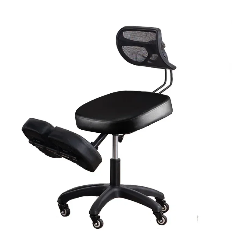Kneeling Chair Adult Ergonomic Correction Chair Saddle Chair Double Cushion Adjustable Anti-Hunchback Position Learning