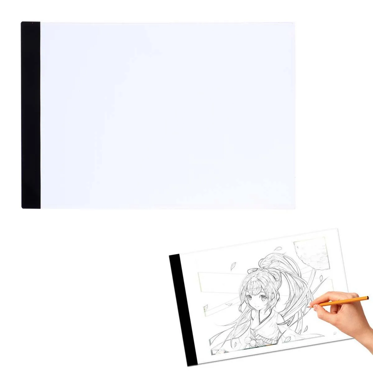 A4 LED Light Box Thin Art Stencil Board Tracing Drawing Board Tattoo Design Eye Protection Energy Saving USB Port