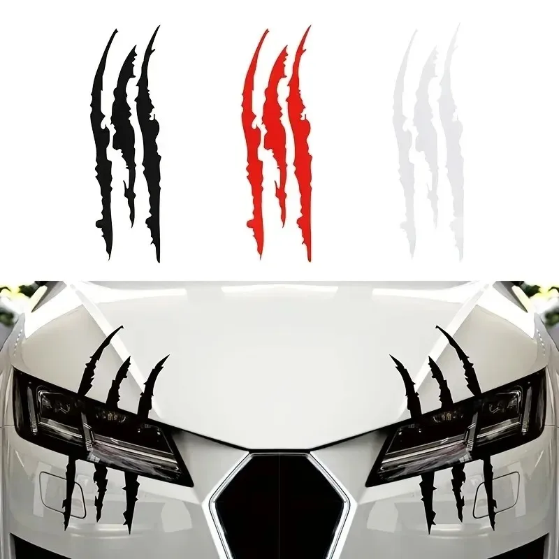 1PC 40x12cm Ghost Claw Scratch Sticker Dazzling Car Stickers Art Design Fun Car Lights Styling Stickers and Decals