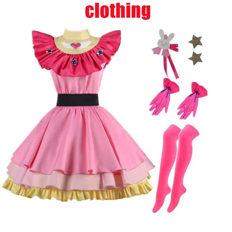 Anime oshi no ko ai hoshino cosplay traje vestido lolita saia rosa uniforme halloween carnaval festa roupas