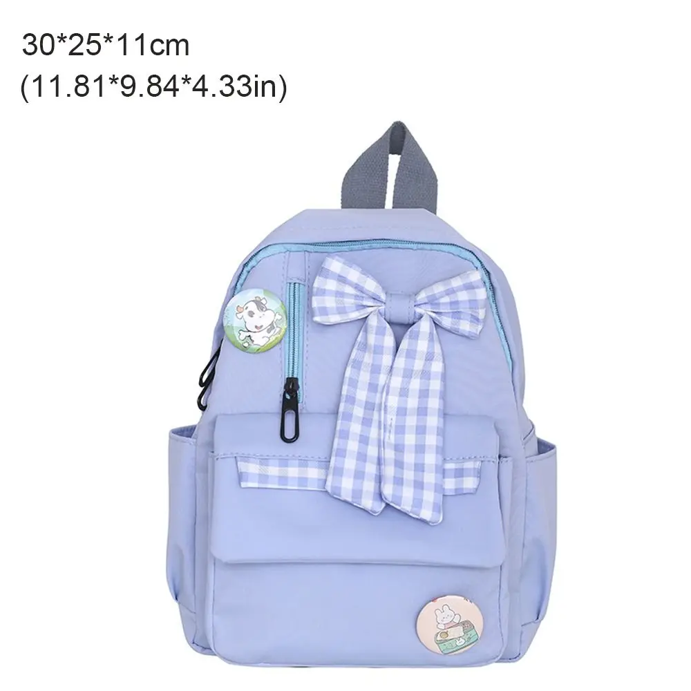 Fashion Bow Backpack Children\'s School Backpack Large Capacity Nylon School Bags Elementary School Book Bags Outdoor Travel Bag