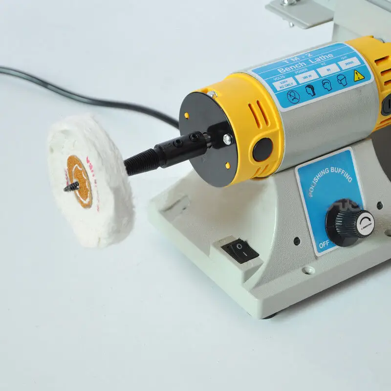 220v 350w Polier maschine für DIY Holz bearbeitung Jade Schmuck Dental bank Drehmaschine Motor Schleif maschine – Detail 8