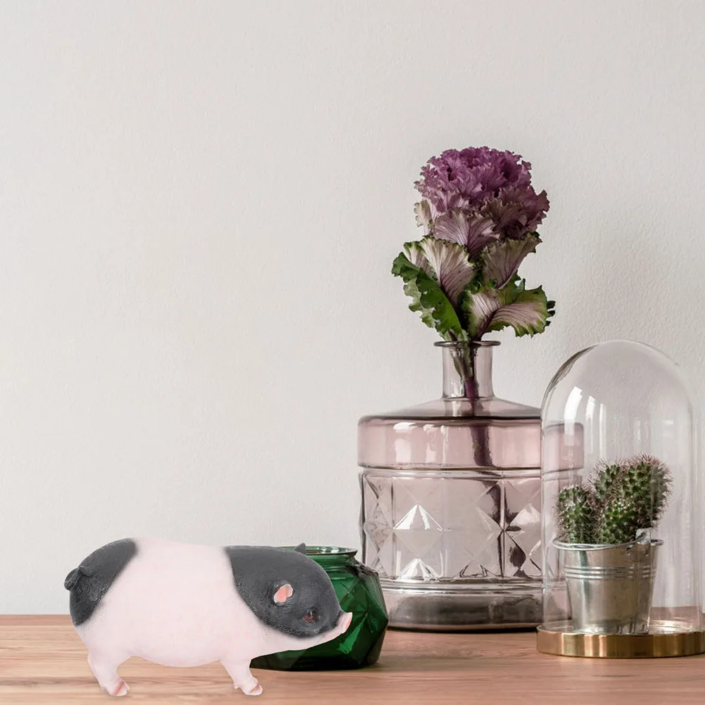 

2Pcs High Class Material Pig Adornment Fine Workmanship Safe Desktop Home Office Decoration Exquisite Creative