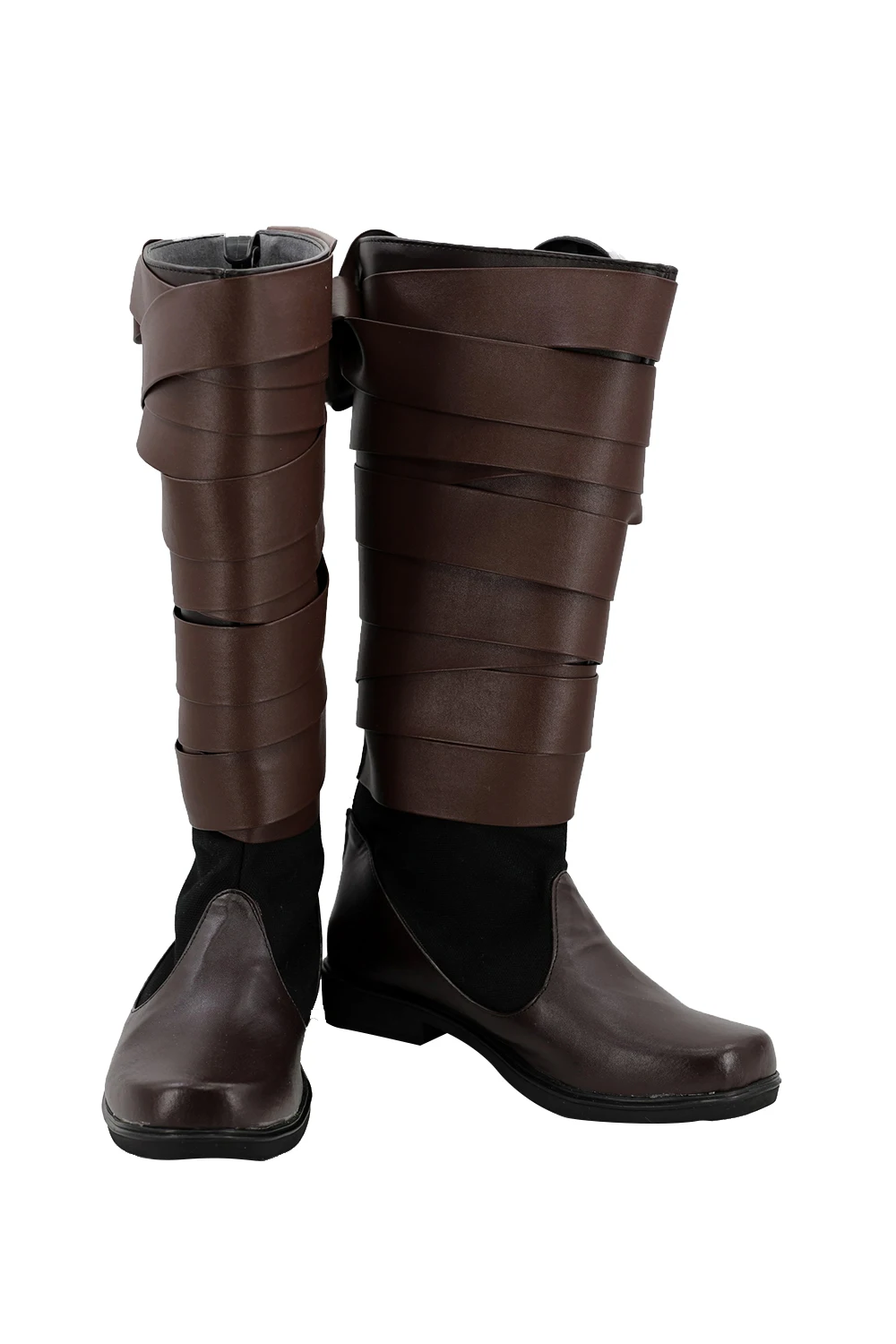 Star anakin cosplay schuhe jedi stiefel für erwachsene männer schwarz pu lederstiefel halloween party maßge schneidert für erwachsene männer