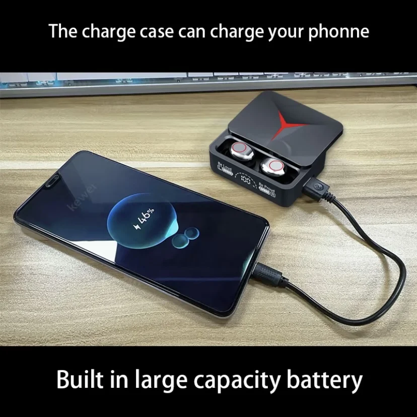 M90 Pro TWS Draadloze Bluetooth-headset 5.3-headset In-ear gaming Mini-sportonderdrukkende headset