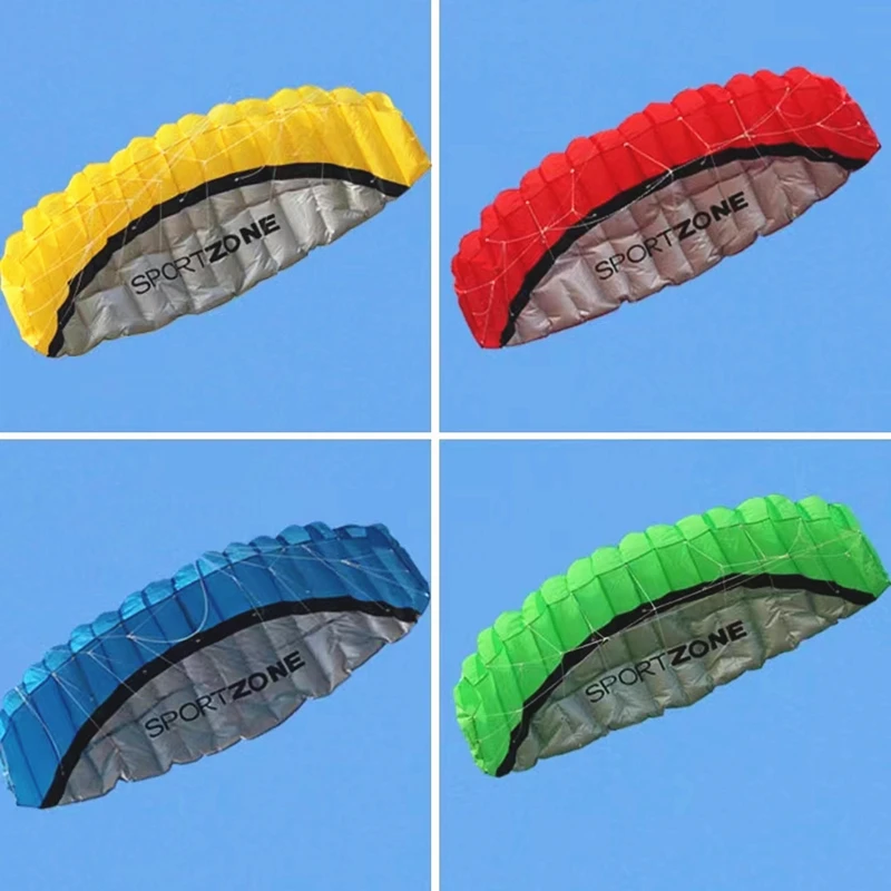 Darmowa wysyłka 2.5m podwójna linia kaskaderski latawiec miękki latawiec Parafoil kitesurf fly outdoor fun sports profesjonalne latawce chiński latawiec