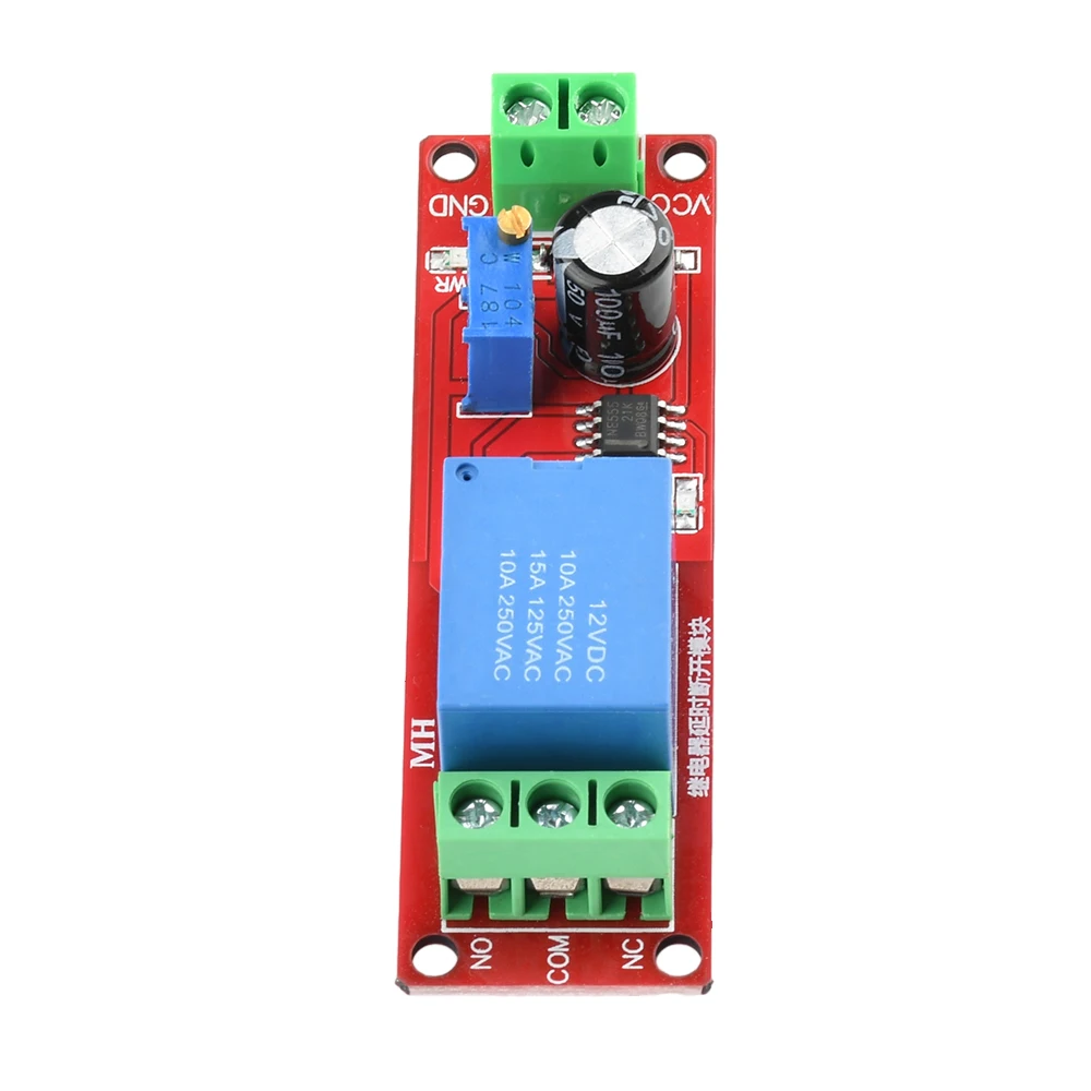 DC 12V NE555 タイマースイッチ調整可能な切断モジュール時間遅延伝導リレーモジュール遅延切断 0 〜 10S