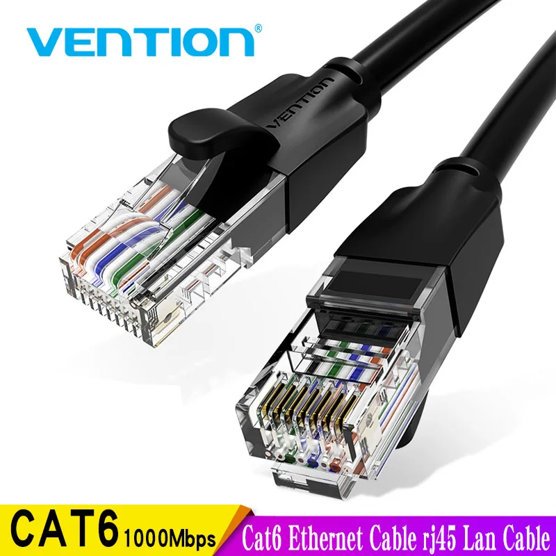 Vention cat6 ethernetový kabel rj45 lan kabel kocour 6 sit' náplast kabel pro notebook frézku PC 1.5m 2m 3m 5m 40m RJ45 ethernetový kabel