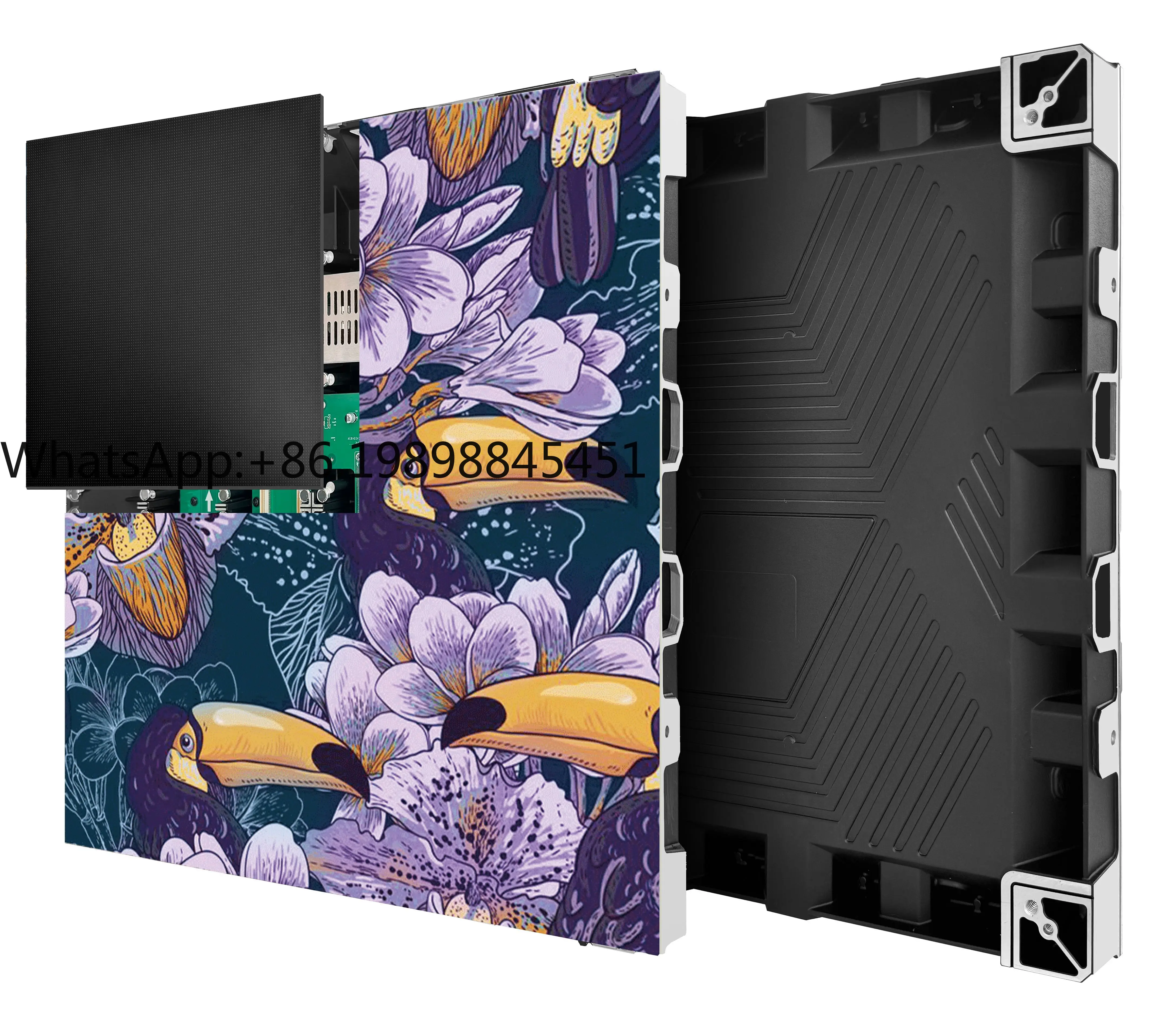 ضمان الرضا P1.95 شاشة عرض LED داخلية ثابتة رفيعة للغاية 90 درجة لجدار الفيديو LED #1