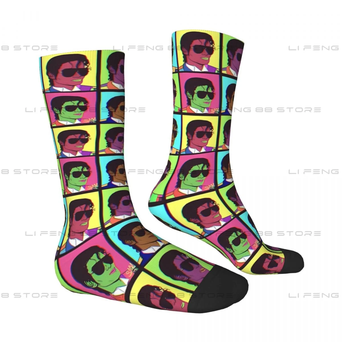 Michael Jackson Graphic Men Women Socks Cycling Novelty Spring Summer Autumn Winter Stockings Gift