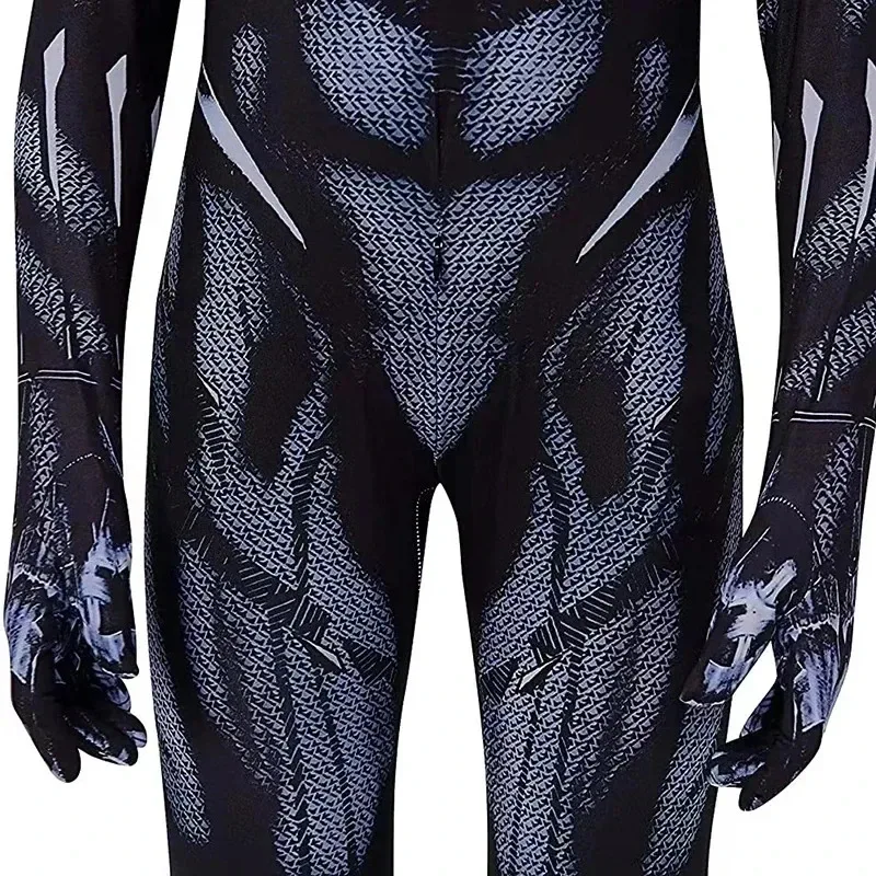 AD1 ブラックパンサー タイツ ボーイズ スーパーヒーロー タイツ 映画キャラクター コスプレ ジャスティス ヒーロー マスク セット ハロウィン ドレスアップ キッズ Fantas5@rD~