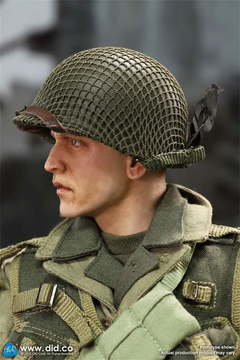 Offre spéciale 1/6 1/6 DID A80144 série WWII armée américaine Ranger Sniper casque militaire plume tâche urgente modèle pour la scène corporelle