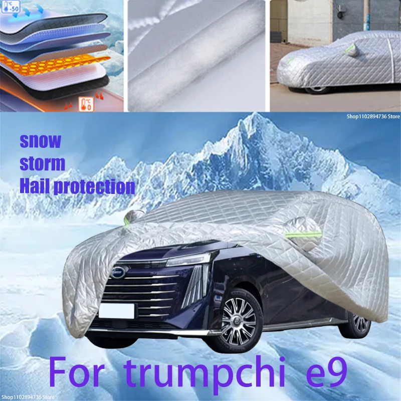 

For trumpchi e9 Outdoor Cotton Thickened Awning For Car Anti Hail Protection Snow Covers Sunshade Waterproof Dustproof