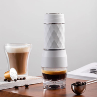 Cafelffe 3 In1 Portable Coffee Machine small household Espresso Maker  For Capsule & Ground Hand Press Brewer hiking Travel
