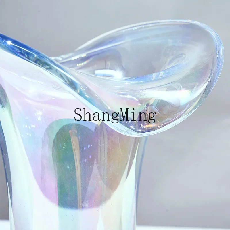 

CL Colorful Crystal Glass Vase Bedroom Living Room Wine Cabinet TV Cabinet Model Room Soft Furnishing Ornament