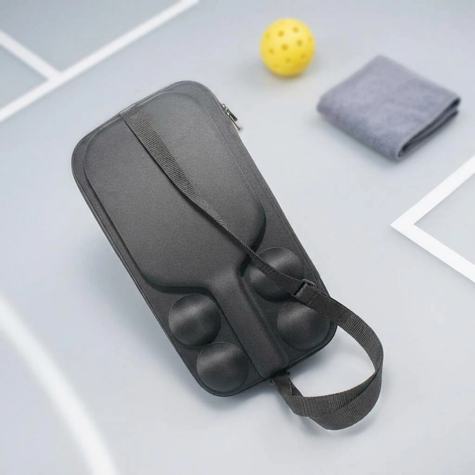 

Pickleball Paddle Case EVA Hard-Shell Pickleball Case Clamshell Molded Compartments