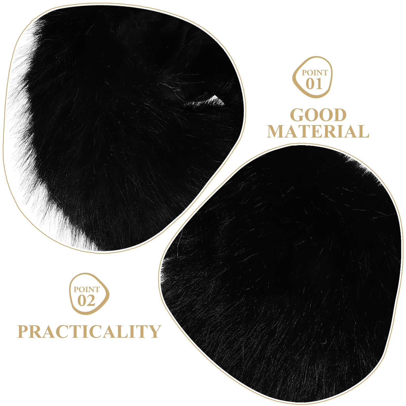 

2 pcs Warm Furry Wrist Guards Winter Cuffs Gloves Bands Fashionable Lightweight Outdoor Sports Indoor Wear