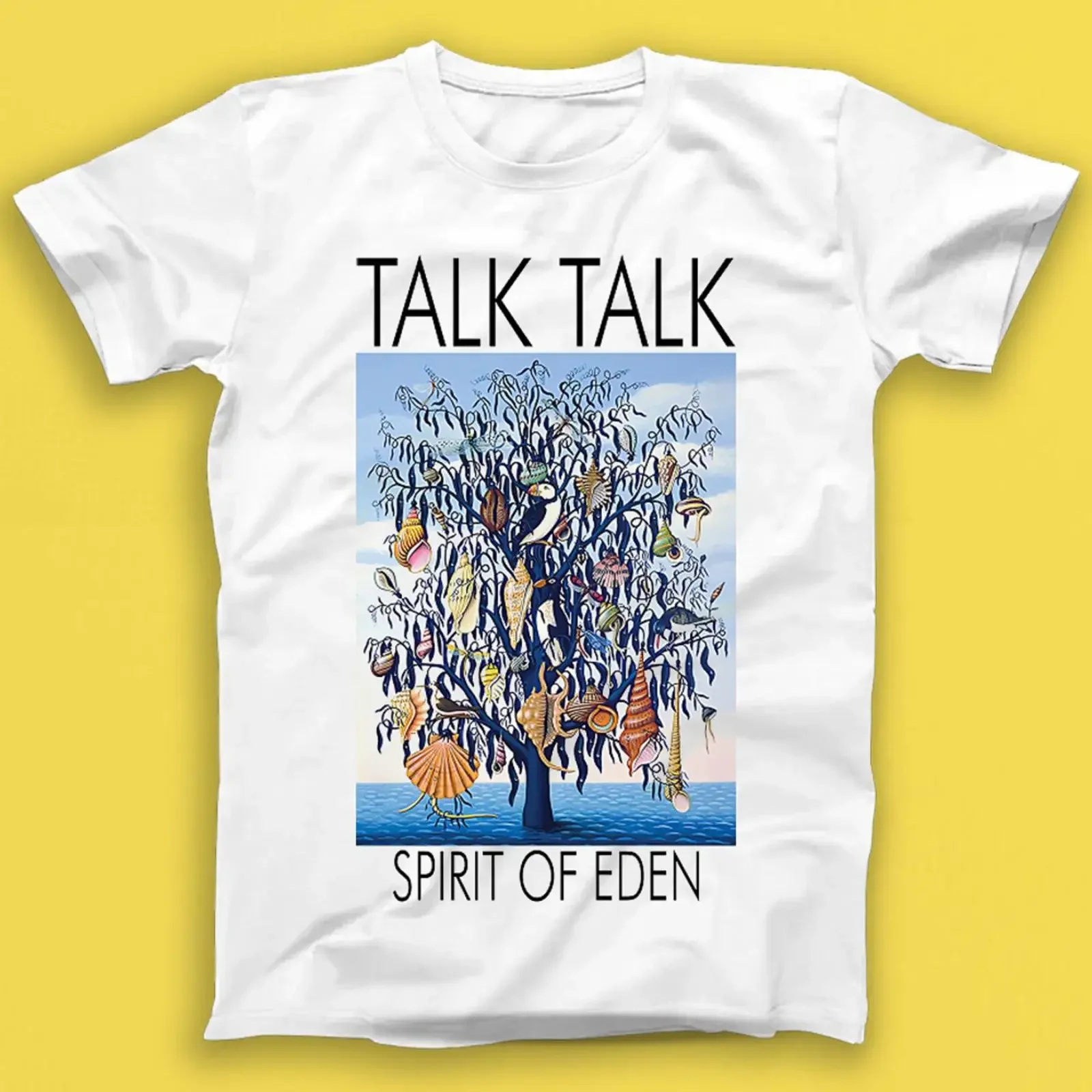 Talk Spirit Of Eden Punk Rock Music T Shirt 2021 vintage Washed Soft designer clothes Casual streetwear Stretched Versatile