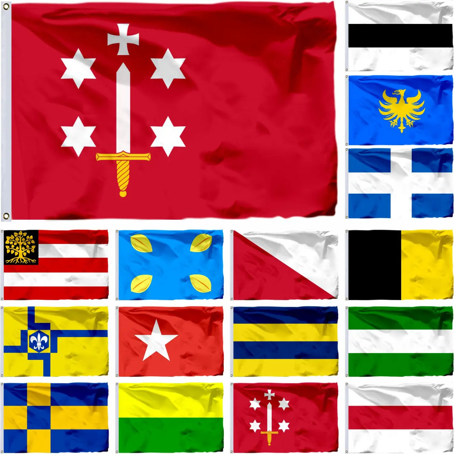 

Netherlands Haarlem City Flag Hilversum of Utrecht 3X5FT s-Hertogenbosch 21x14cm 2x3ft Zwolle and Heerlen vlag Banner Leeuwarden