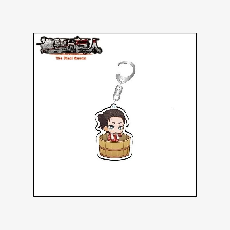 Shingeki No Kyojin/Attack on Titan Levi Ackerman Eren Jaeger Mikasa·Ackerman Cosplay Acrylic Transparent Key Chain Pendant  Gift