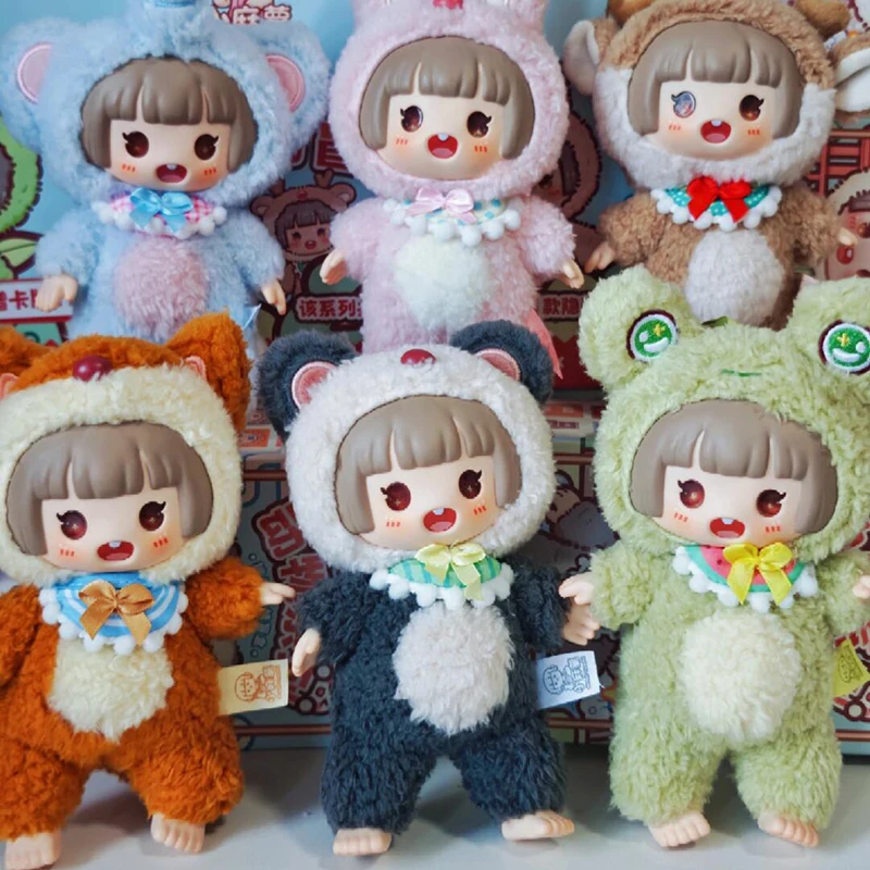 

Small Mochi Animal Series Vinyl Blind Box Toys Cute Doll Mystery Boxes Collectible Model Decor Accessory Birthday Surprise Gift