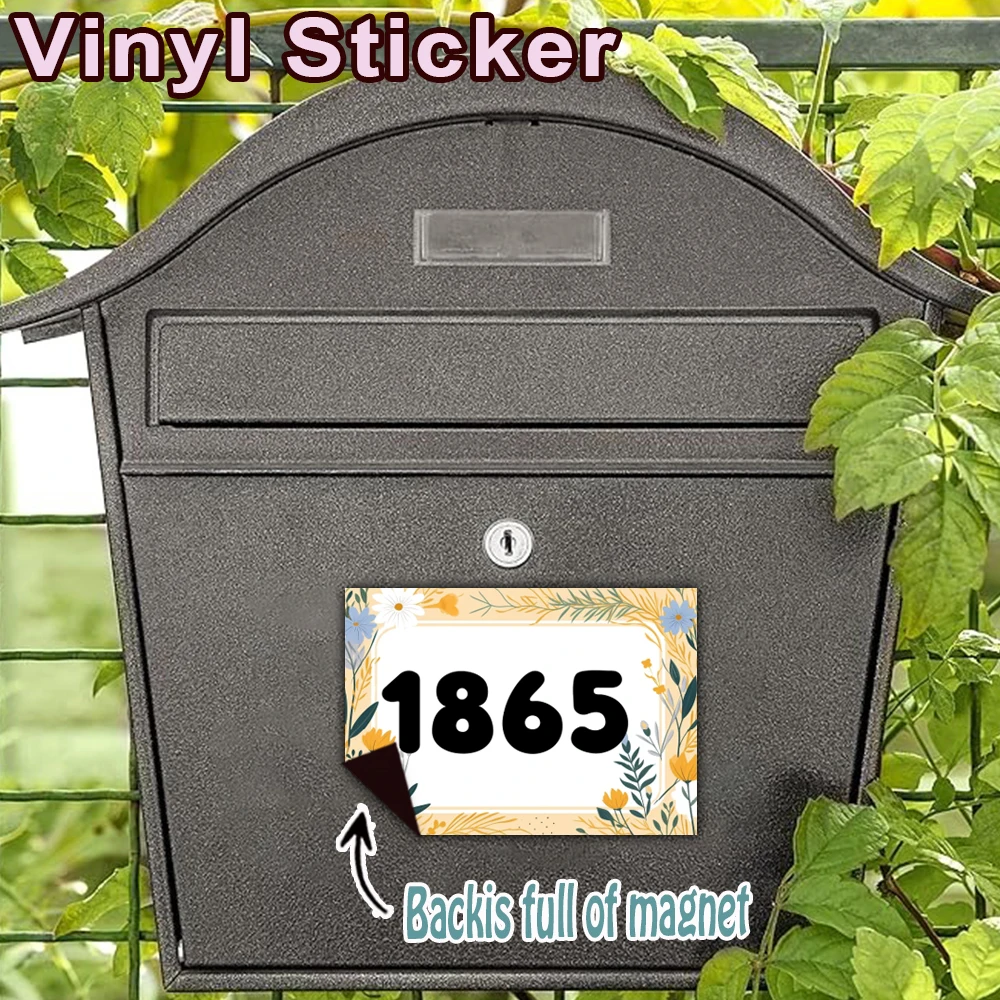 1pc With a Floral Border Customized Photo Magnetic Refrigerator Magnet Customizable Photo Fashion Cartoon Refrigerator Sticker view 4