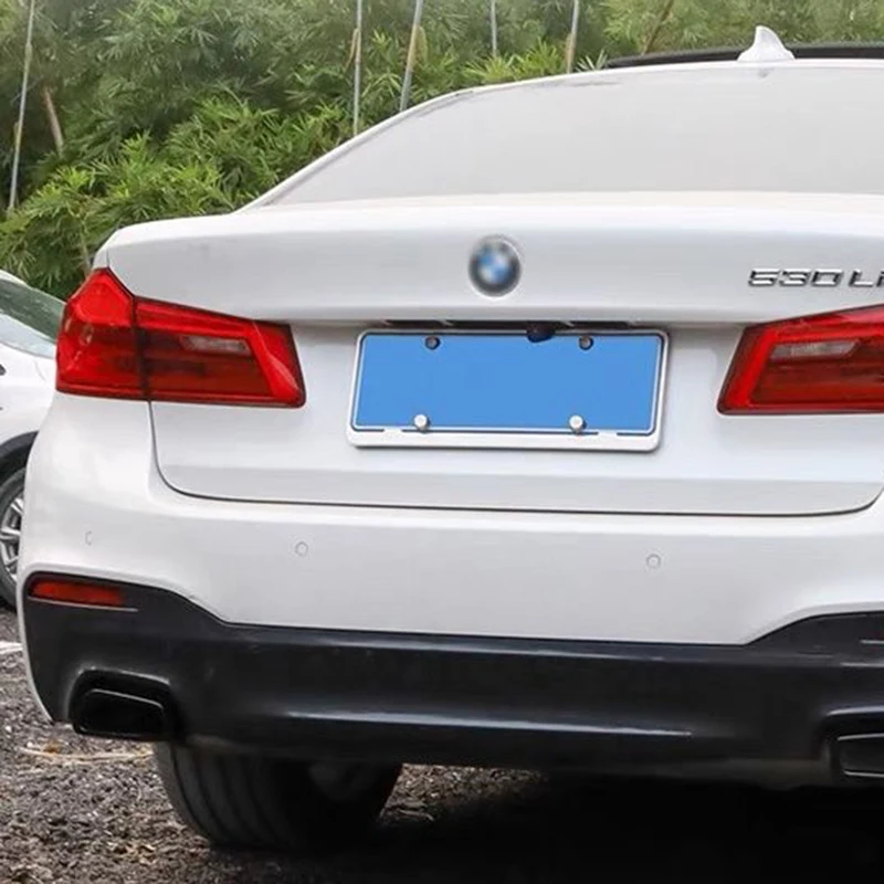 

Подходит для BMW 18-21 5 серии G30 G31 G38 Декоративная рамка хвостового горла из нержавеющей стали, глянцевый черный