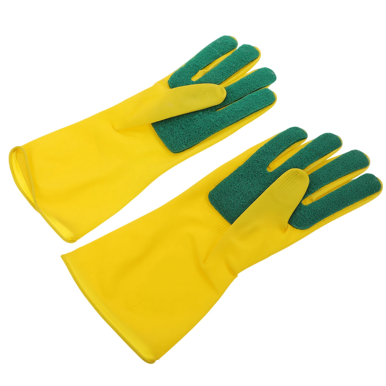 

Gloves Man Cleaning Tools Kitchen Dishwashing Yellow Scrubbing Dishwasher Scouring Pad