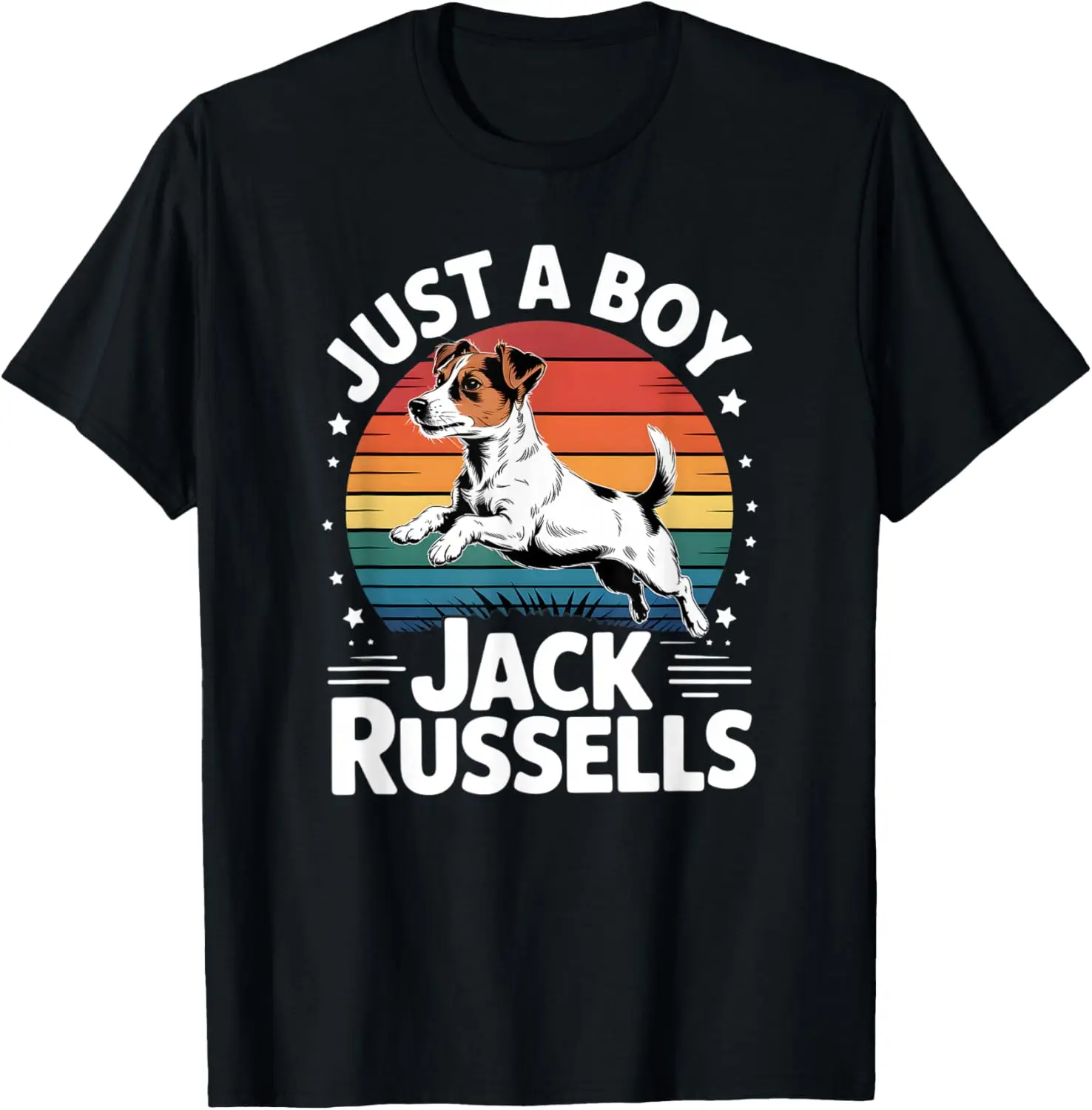 

Just A Boy Sunset Graphic Tee Soft Breathable Cotton T-Shirt for Men