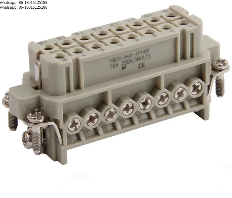 2026 Factory Direct Sales 16-Pin heavy-duty connector LANGQING HDC-HA-016F rectangular connector HDC-HA-016M